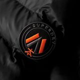 Superdry - W5011821A - Gewatteerd Jack - Zwart - Gerecycled Nylon