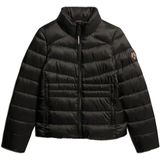 Superdry - Fuji Quilted Jacket - Zwart - Gerecycled Nyl - Gewatteerd Ontwerp