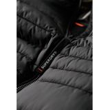 Superdry - Fuji Quilted Jacket - Zwart - Gerecycled Nyl - Gewatteerd Ontwerp