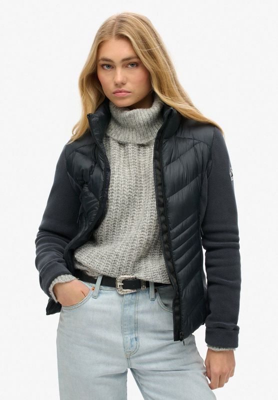 Superdry - Fuji W5011822A - Fleecejack - Marineblauw - Gerecycled Polyester