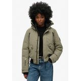 Superdry - W5011824A Gewatteerd Bomberjack - City Grijs - Gerecycled Polyester