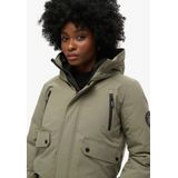 Superdry - W5011824A Gewatteerd Bomberjack - City Grijs - Gerecycled Polyester