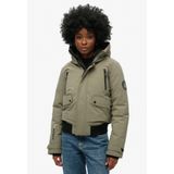 Superdry - W5011824A Gewatteerd Bomberjack - City Grijs - Gerecycled Polyester