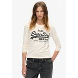 Superdry - Embellished Vintage Logo Graphic Top - T-shirt - Slim Fit - Lange Mouwen