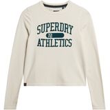 Superdry - Athletic Ringer Slim - T-shirt - Zwart - Lange Mouwen