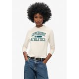 Superdry - Athletic Ringer Slim - T-shirt - Zwart - Lange Mouwen