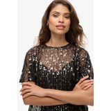 Superdry Sheer Short Sleeve Sequin T-shirt Met Korte Mouwen