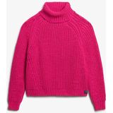 Superdry Slouchy Stitch Roll Neck Trui Blauw Vrouw