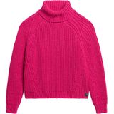 Superdry Slouchy Stitch Roll Neck Trui Blauw Vrouw