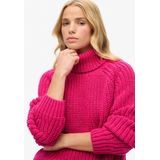 Superdry Slouchy Stitch Roll Neck Trui Blauw Vrouw