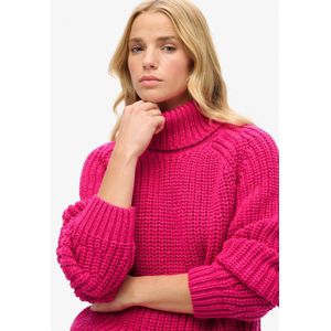 Superdry - Slouchy Stitch - Gebreide Trui - Zwart - Wolmix