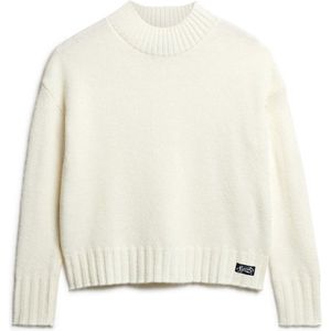 Superdry - Essential Mock Neck Jumper - Trui - Groen - Relaxte Pasvorm