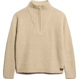 Superdry - W6110554A - Pullover - Beige - Casual - Polyester