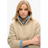 Superdry - W6110554A - Pullover - Beige - Casual - Polyester