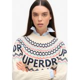 Superdry - Fair Isle trui met logo - Dames - Sweaters