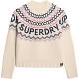 Superdry - Fair Isle trui met logo - Dames - Sweaters