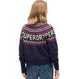Superdry - Fairisle Branded Jumper - Trui - Groen - Katoen