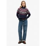 Superdry - Fairisle Branded Jumper - Trui - Groen - Katoen