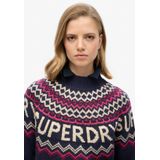 Superdry - Fairisle Branded Jumper - Trui - Groen - Katoen