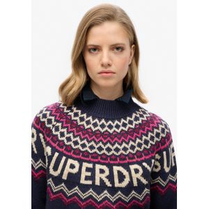 Superdry - Fairisle Branded Jumper - Trui - Multicolor - Katoen
