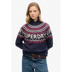 Superdry - Fairisle Branded Jumper - Trui - Multicolor - Katoenmix