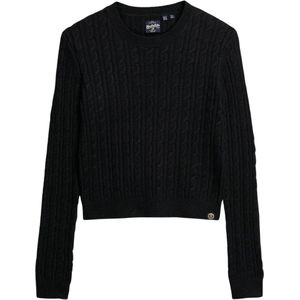 Superdry Fitted Cable Crew Neck Jumper Dames Trui