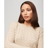 Superdry Fitted Cable Crew Neck Jumper Dames Trui