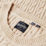 Superdry Fitted Cable Crew Neck Jumper Dames Trui