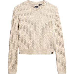 Superdry Fitted Cable Crew Neck Jumper Dames Trui
