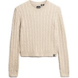 Superdry Fitted Cable Crew Neck Jumper Dames Trui