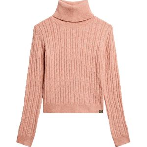 Superdry Fitted Cable Roll Neck Jumper Dames Trui