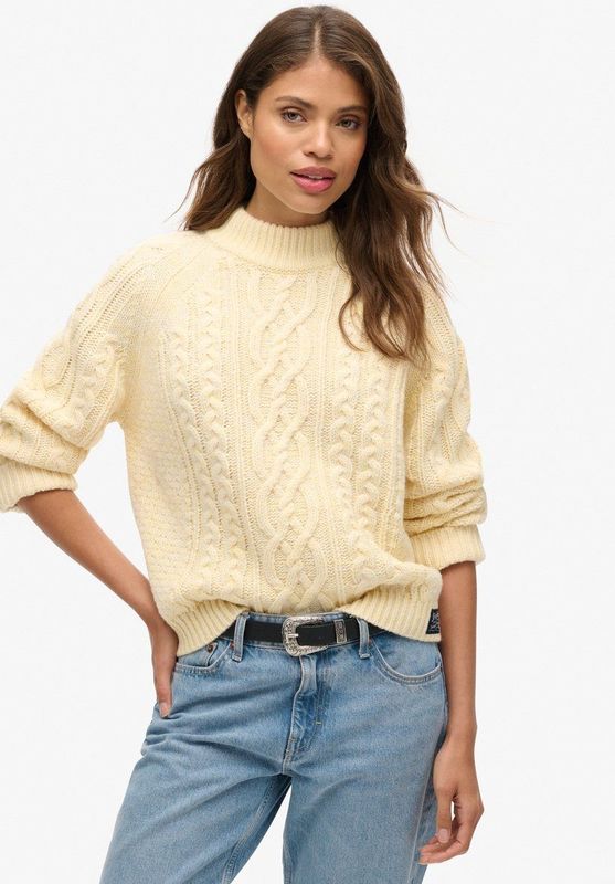 Superdry - Gedraaide Col - Dames - Hoge Kraag