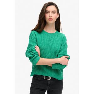 Superdryvoor vrouwen. W6110579A Bruine trui geel (XS), Casual, Acryl