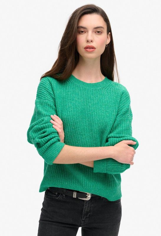 Geborsteld coltrui voor dames Superdry