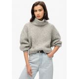 Superdry - W6110582A - Trui - Beige - Geborsteld Rib - Casual - Acryl