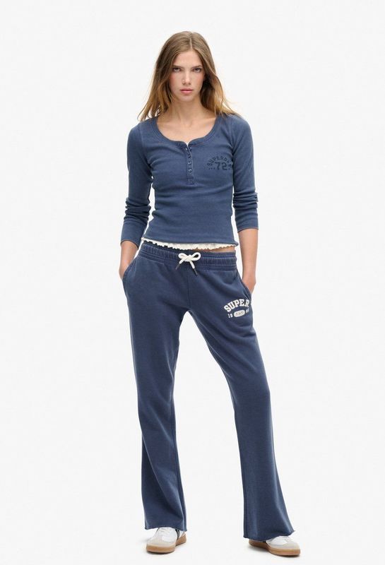 Superdry - Athletic Essentials Low Rise Flare - Trainingsbroek - Zwart