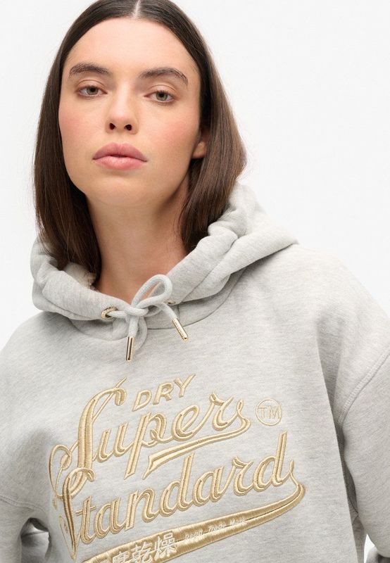 Superdry - Luxe Jurk - Dames - Met Capuchon en Metallic Logo