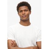 Superdry - Raw Edge Slub T-shirt - Zwart - Katoen