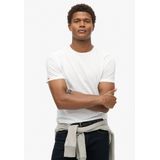 Superdry - Raw Edge Slub T-shirt - Zwart - Katoen