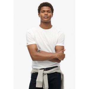 Superdry - Raw Edge Slub T-shirt - Zwart - Katoen