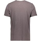 Superdry - T-shirt Raw Edge Slub - T-shirt - Dark Grey - 100% Katoen