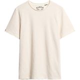 Superdry - Raw Edge Slub T-shirt - Zwart - Katoen