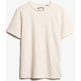 Superdry - Raw Edge Slub T-shirt - Zwart - Katoen