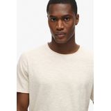 Superdry - Raw Edge Slub T-shirt - Zwart - Katoen