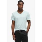 Superdry - M1012076A - T-shirt - Poederblauw - 100% Katoen