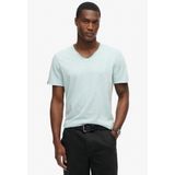 Superdry - M1012076A - T-shirt - Poederblauw - 100% Katoen