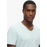 Superdry - M1012076A - T-shirt - Poederblauw - 100% Katoen