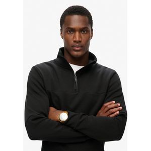 Superdry - Tech Loose Half Zip Sweatshirt - Zwart - Katoen - Loose Fit
