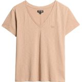 Superdry - Studios Slub - T-shirt - Dames - Geborduurd - V-hals