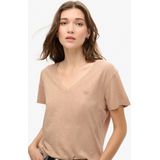 Superdry - Studios Slub - T-shirt - Dames - Geborduurd - V-hals